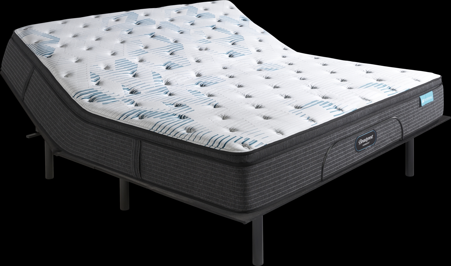 Beautyrest Harmony Cape Coral King Mattress with Head Up Only Base - Thumbnail - Image 1