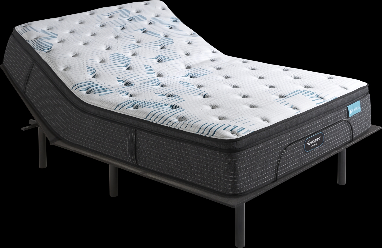 Beautyrest Harmony Cape Coral Queen Mattress with Head Up Only Base - Thumbnail - Image 1