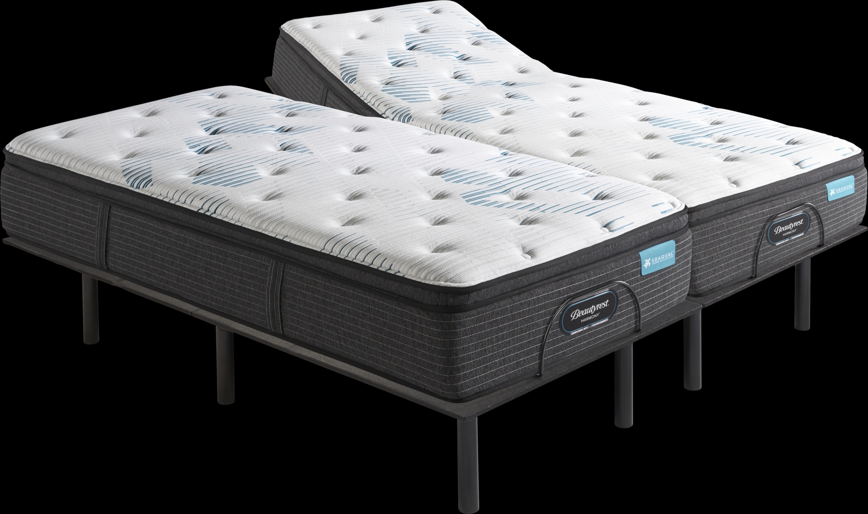 Beautyrest Harmony Cape Coral Split King Mattress with Head Up Only Base - Thumbnail - Image 1