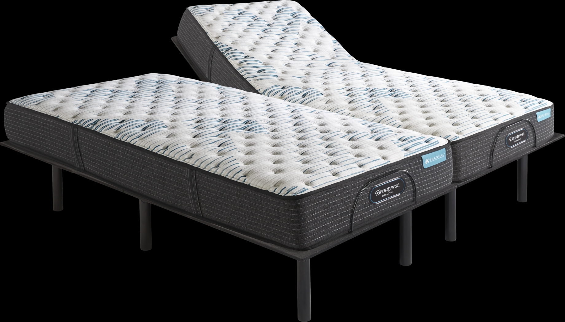 Beautyrest Harmony Oak Harbor Split King Mattress with Head Up Only Base - Thumbnail - Image 1