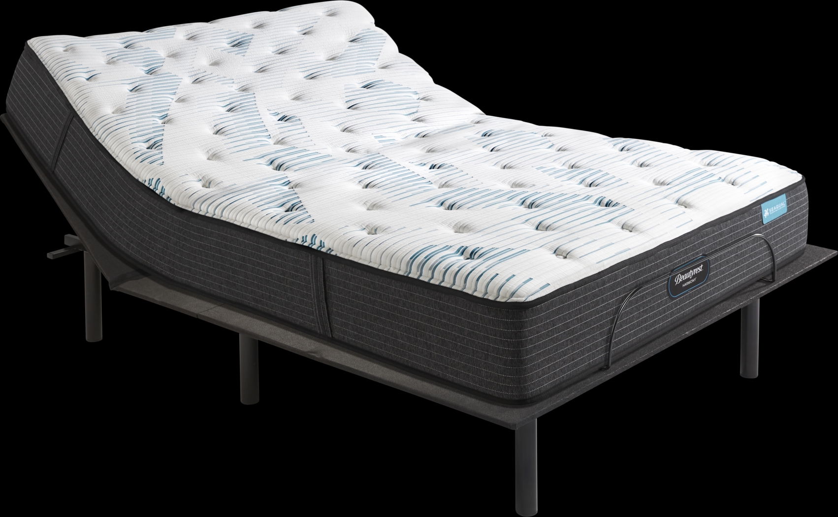 Beautyrest Harmony Parrot Cay Queen Mattress with Head Up Only Base - Thumbnail - Image 1