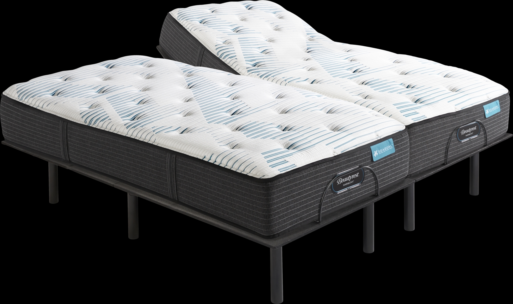 Beautyrest Harmony Parrot Cay Split King Mattress with Head Up Only Base - Thumbnail - Image 1