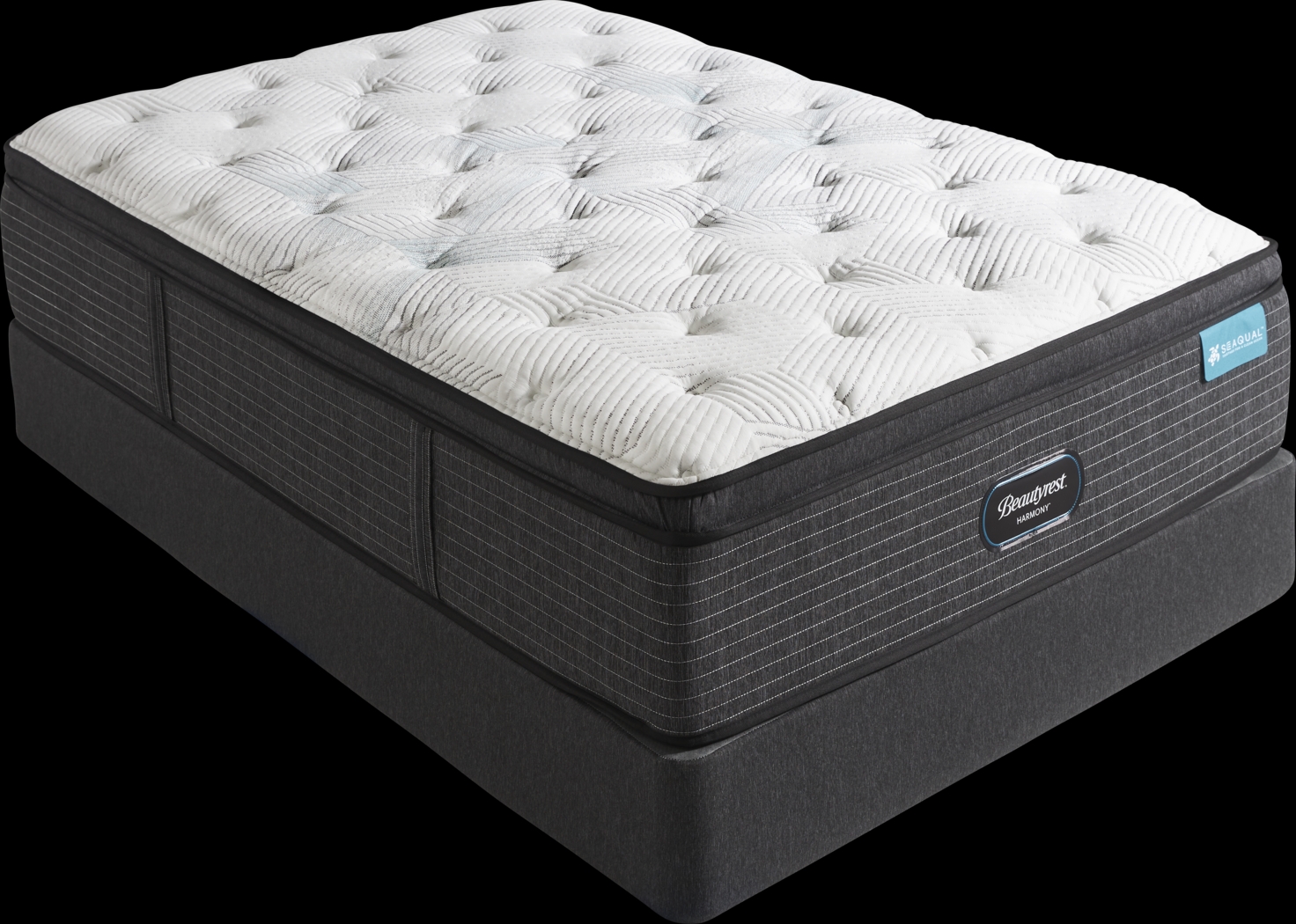 Beautyrest Harmony Reef Bay Low Profile Full Mattress Set - Thumbnail - Image 1