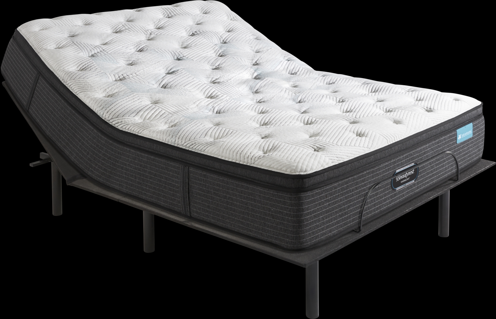 Beautyrest Harmony Reef Bay Queen Mattress with Head Up Only Base - Thumbnail - Image 1