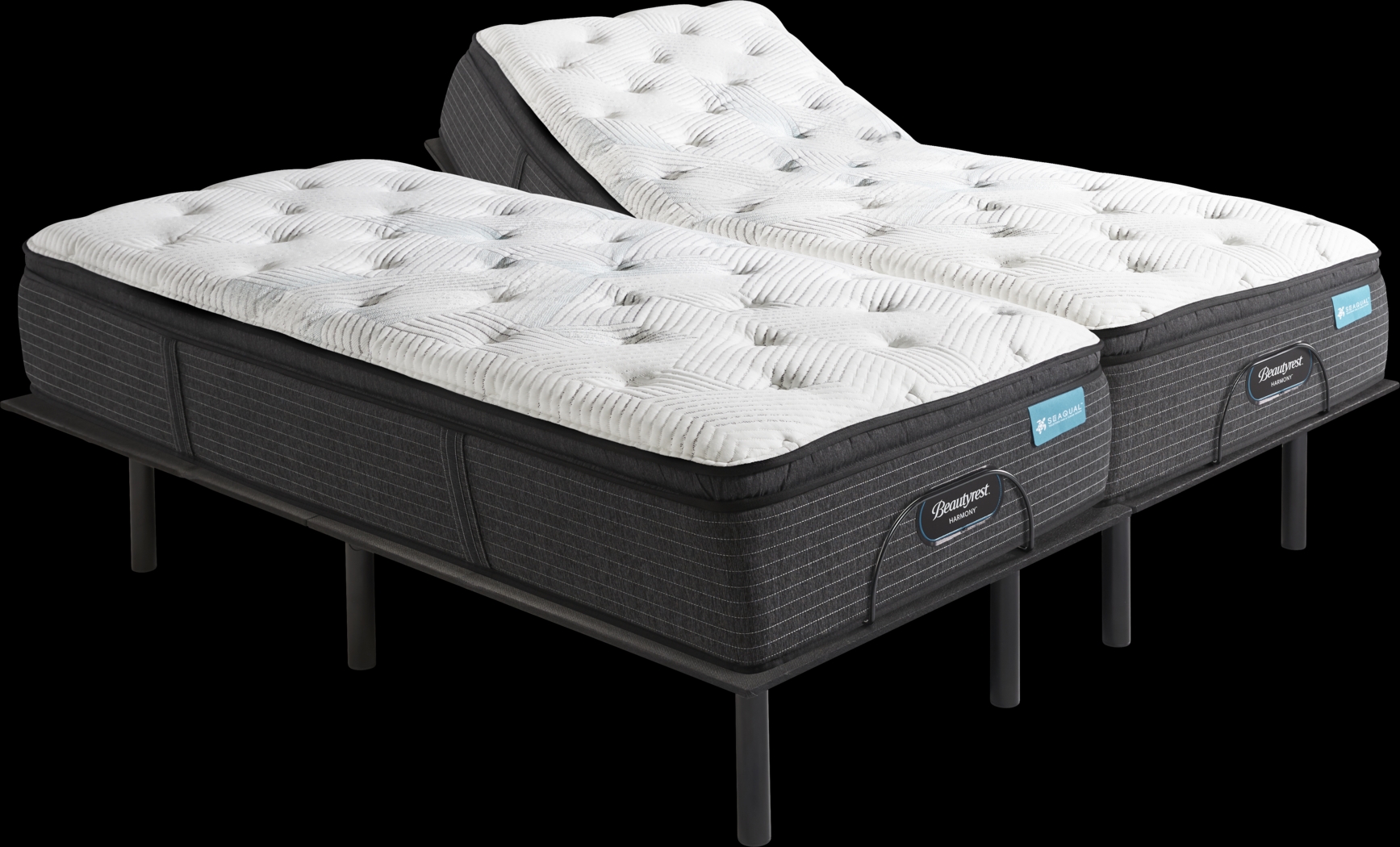 Beautyrest Harmony Reef Bay Split King Mattress with Head Up Only Base - Thumbnail - Image 1