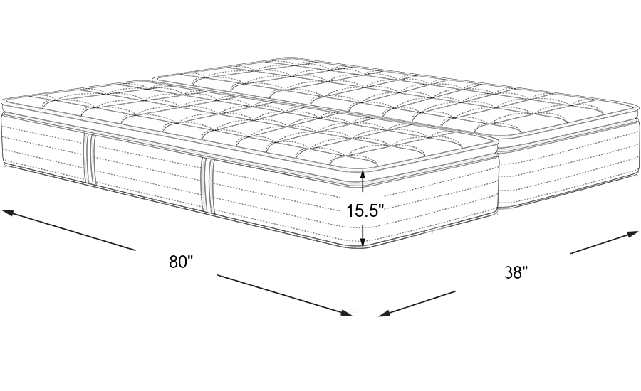 Dimension Image. Please refer to the Dimension Tab on this page for dimension details.