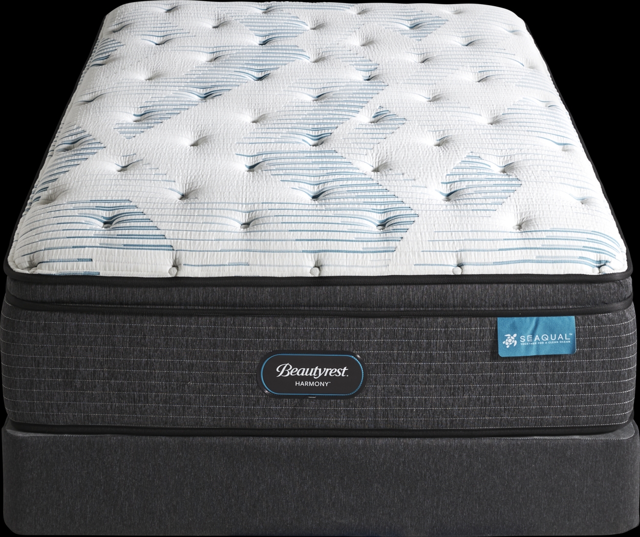 Beautyrest Harmony Ruby Beach Low Profile Full Mattress Set - Thumbnail - Image 2