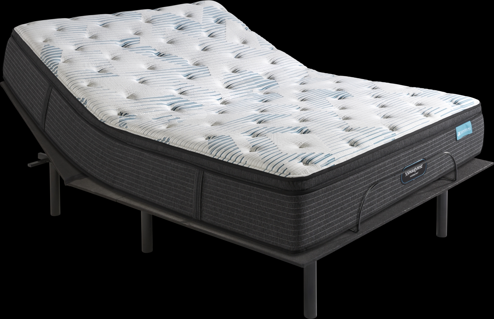 Beautyrest Harmony Ruby Beach Queen Mattress with Head Up Only Base - Thumbnail - Image 1
