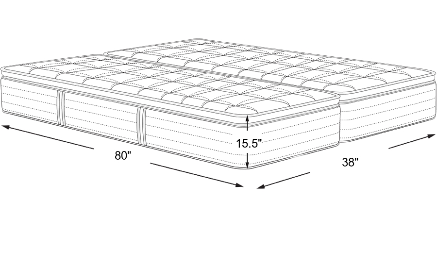 Dimension Image. Please refer to the Dimension Tab on this page for dimension details.