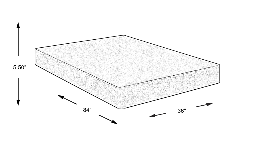 Dimension Image. Please refer to the Dimension Tab on this page for dimension details.