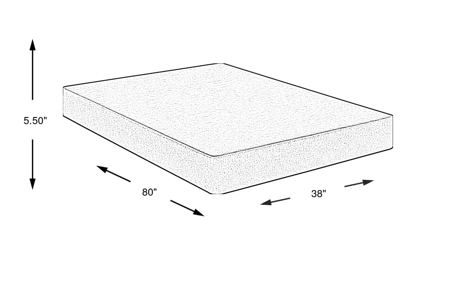 Dimension Image. Please refer to the Dimension Tab on this page for dimension details.