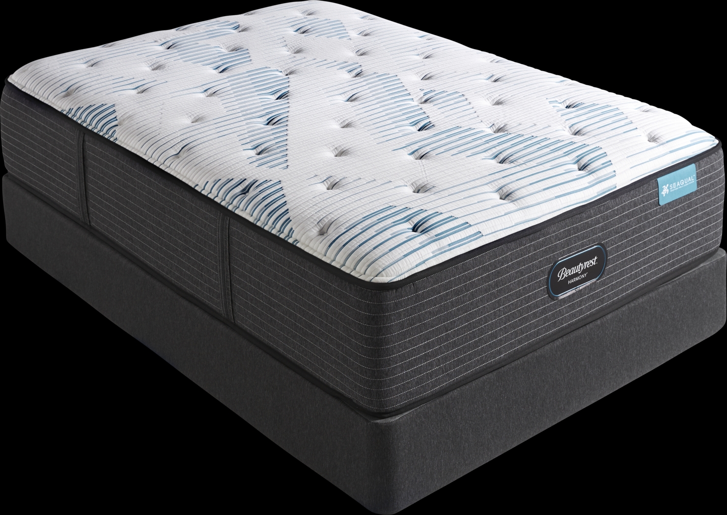 Beautyrest Harmony Turtle Beach Low Profile Full Mattress Set - Thumbnail - Image 1