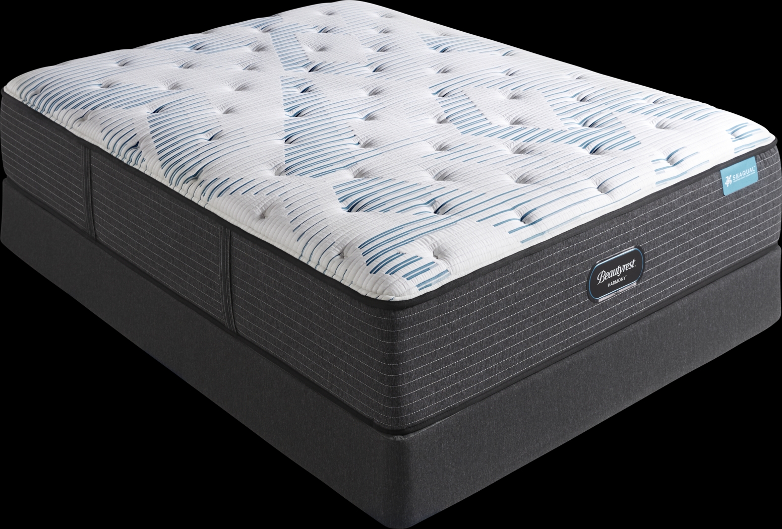 Beautyrest Harmony Turtle Beach Low Profile Queen Mattress Set - Thumbnail - Image 1