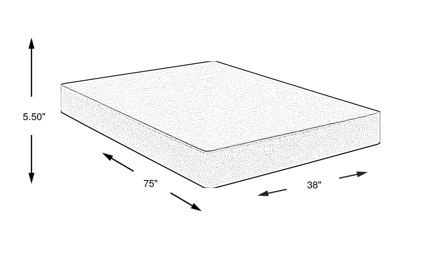 Dimension Image. Please refer to the Dimension Tab on this page for dimension details.