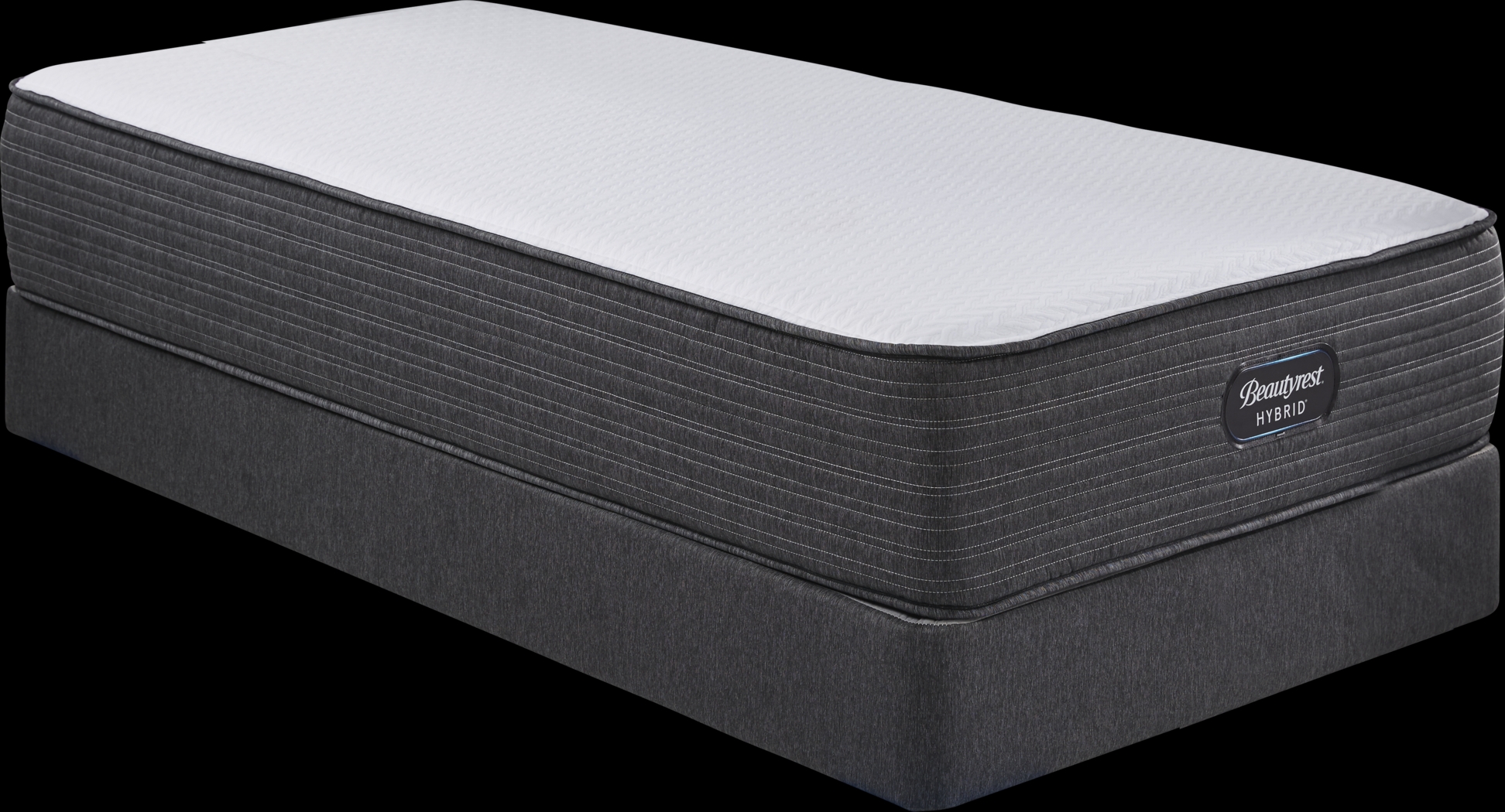 Beautyrest Hybrid Belmont Springs Low Profile Twin Mattress Set - Thumbnail - Image 1