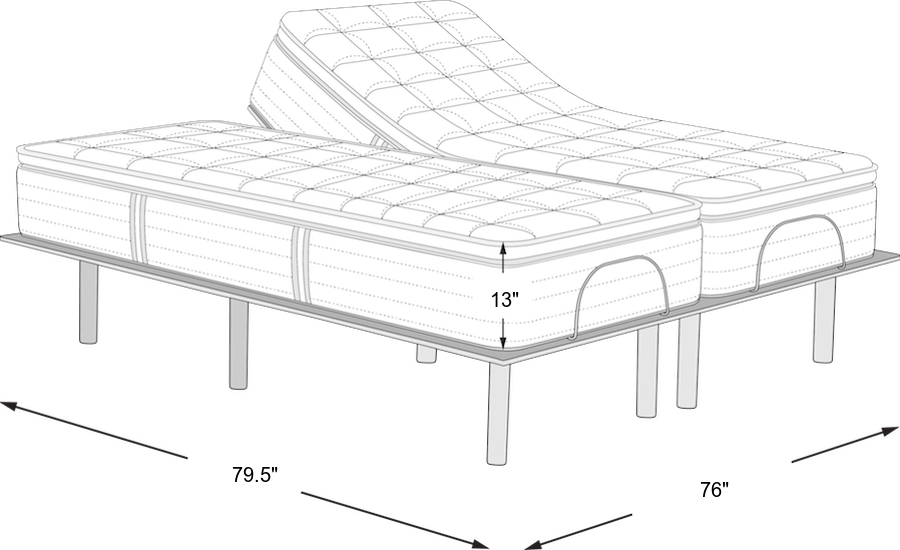 Dimension Image. Please refer to the Dimension Tab on this page for dimension details.