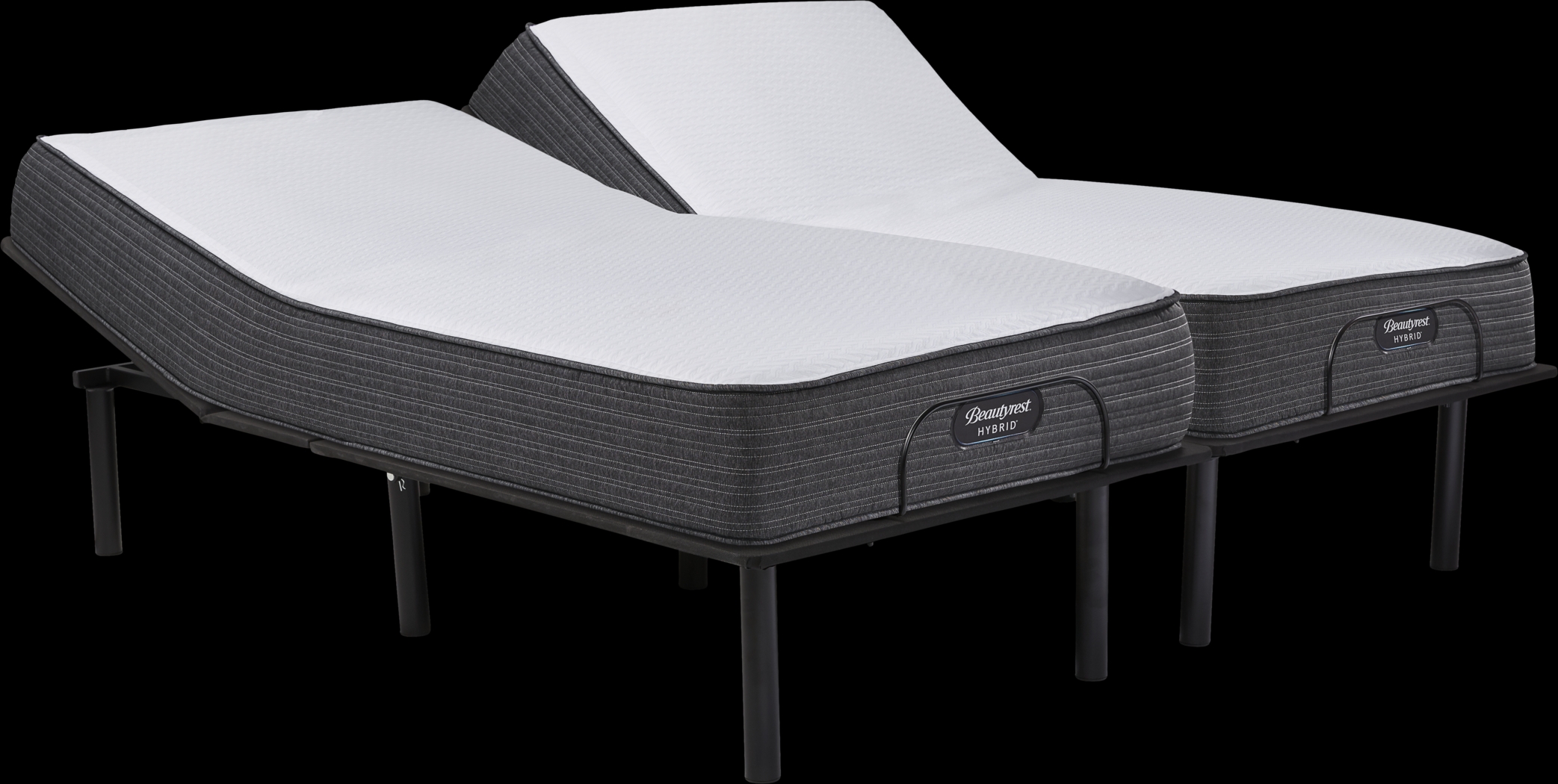 Beautyrest Hybrid Belmont Springs Split King Mattress with RTG Sleep 2000 Adjustable Base - Thumbnail - Image 1
