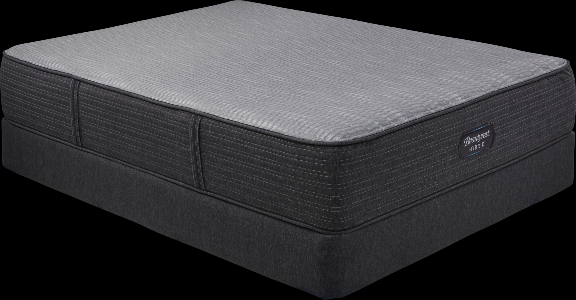 Beautyrest Hybrid Pacific Blue High Profile Queen Mattress Set - Thumbnail - Image 1