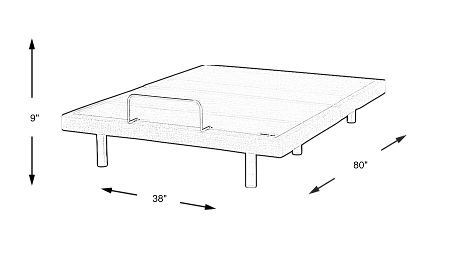 Dimension Image. Please refer to the Dimension Tab on this page for dimension details.