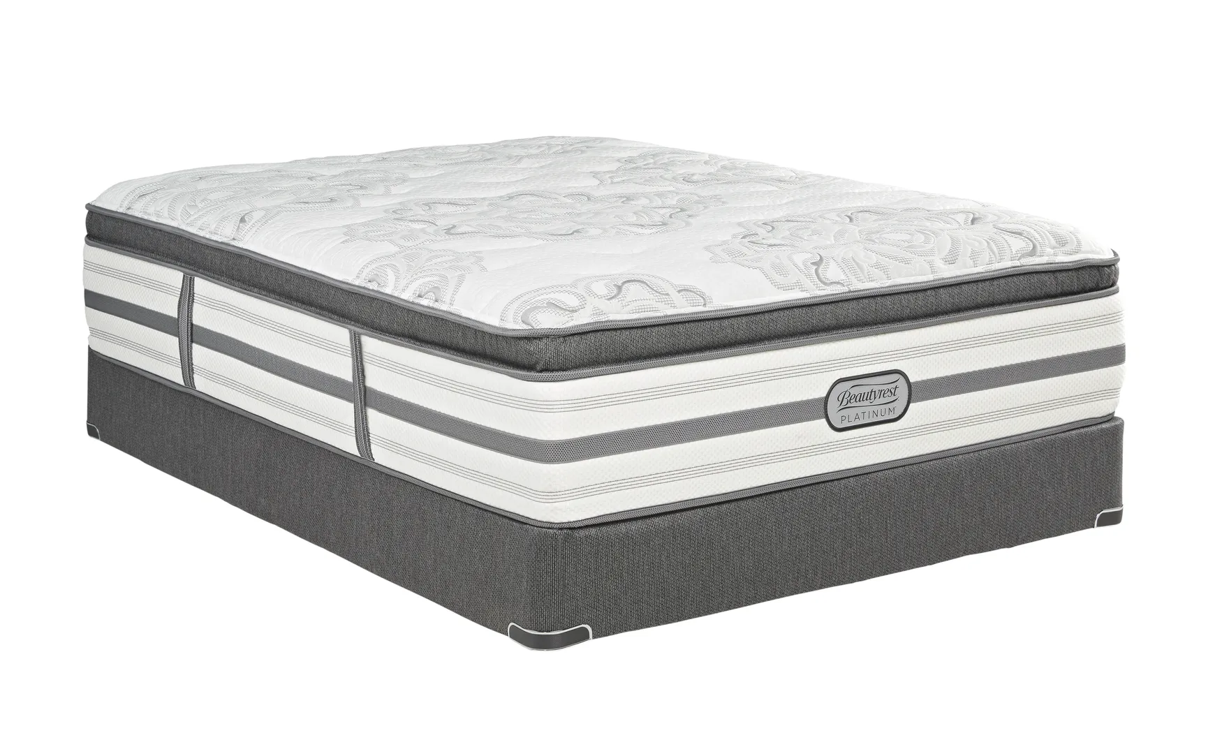 Beautyrest Platinum Whitley Low Profile Queen Mattress Set - Thumbnail - Image 1