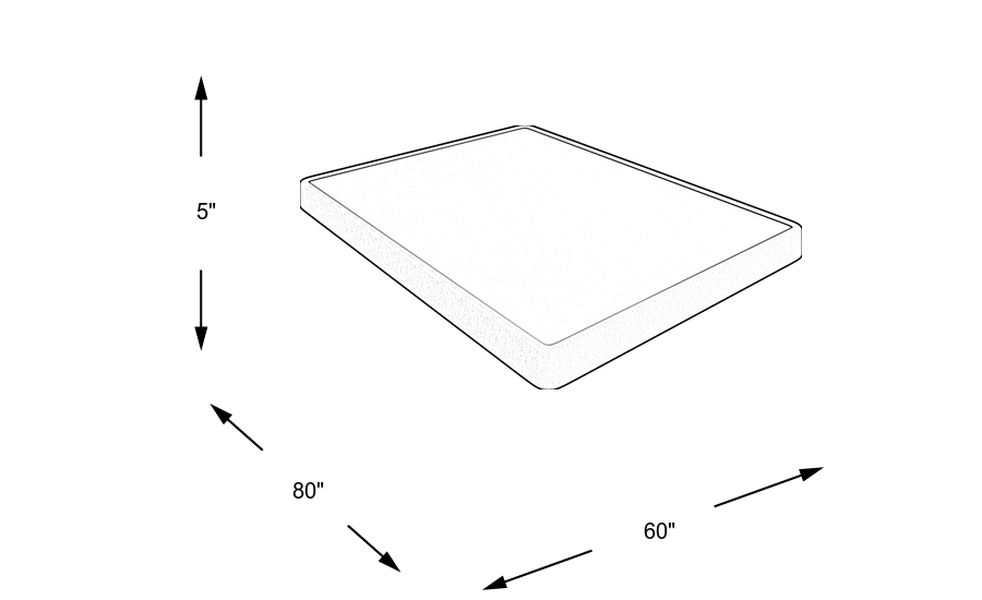 Dimension Image. Please refer to the Dimension Tab on this page for dimension details.