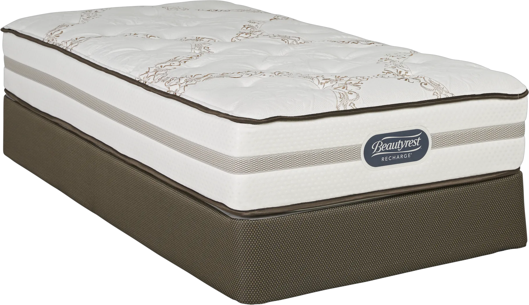 Beautyrest Recharge Ashe Low Profile Twin Mattress Set - Thumbnail - Image 1