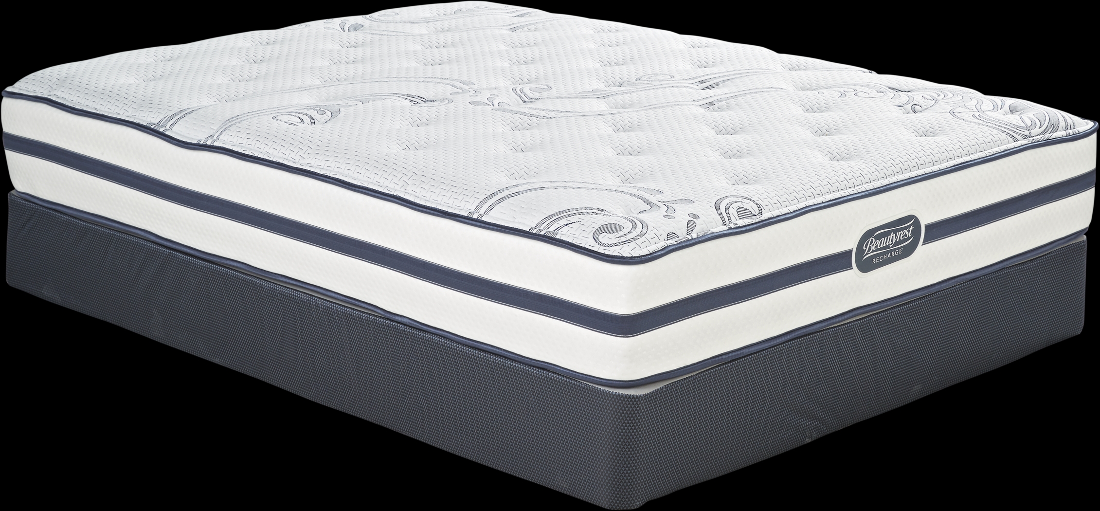 Beautyrest Recharge Brightbeck Park Low Profile Queen Mattress Set - Thumbnail - Image 1