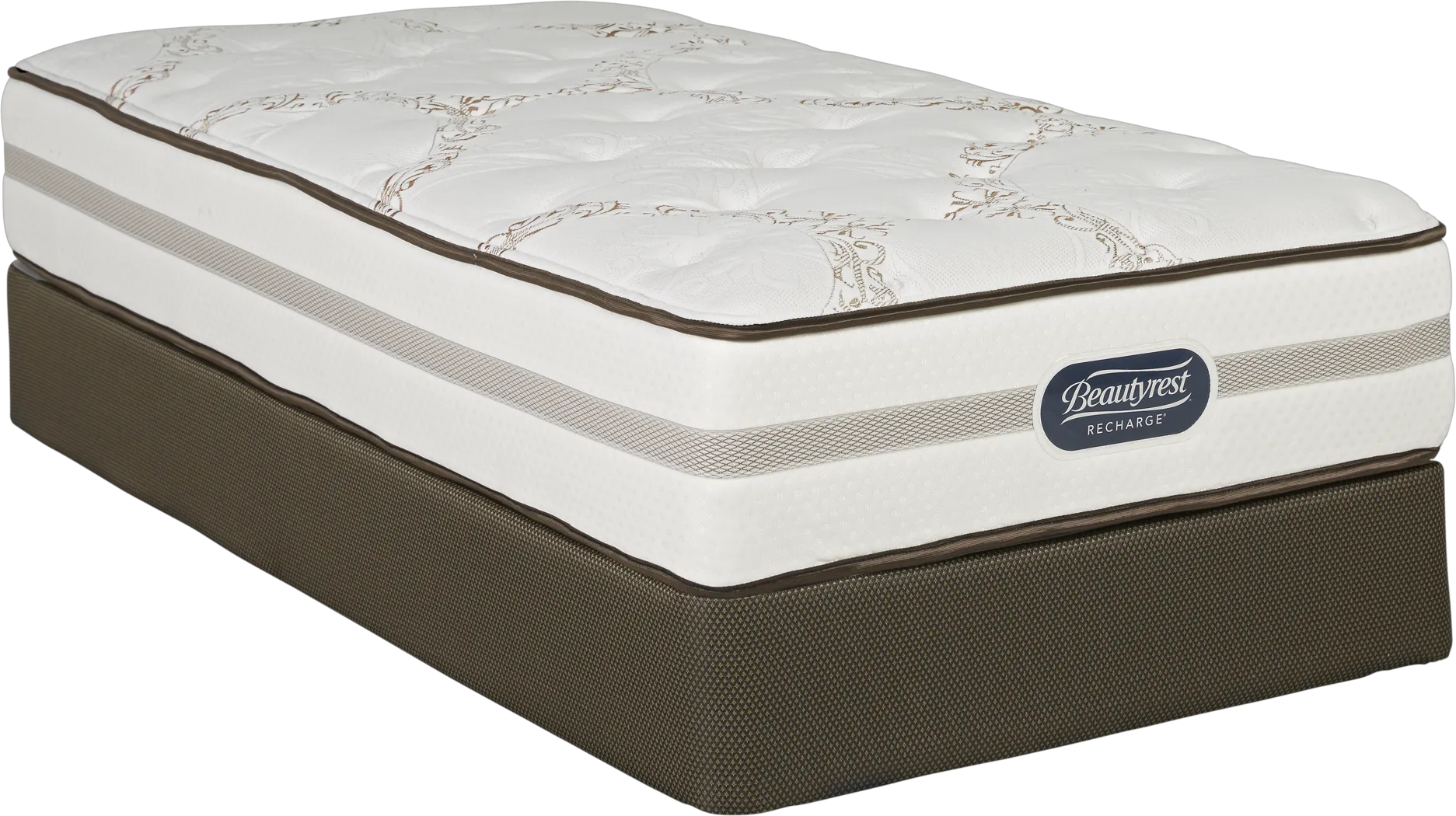 Beautyrest Recharge Canton Low Profile Twin Mattress Set - Thumbnail - Image 1