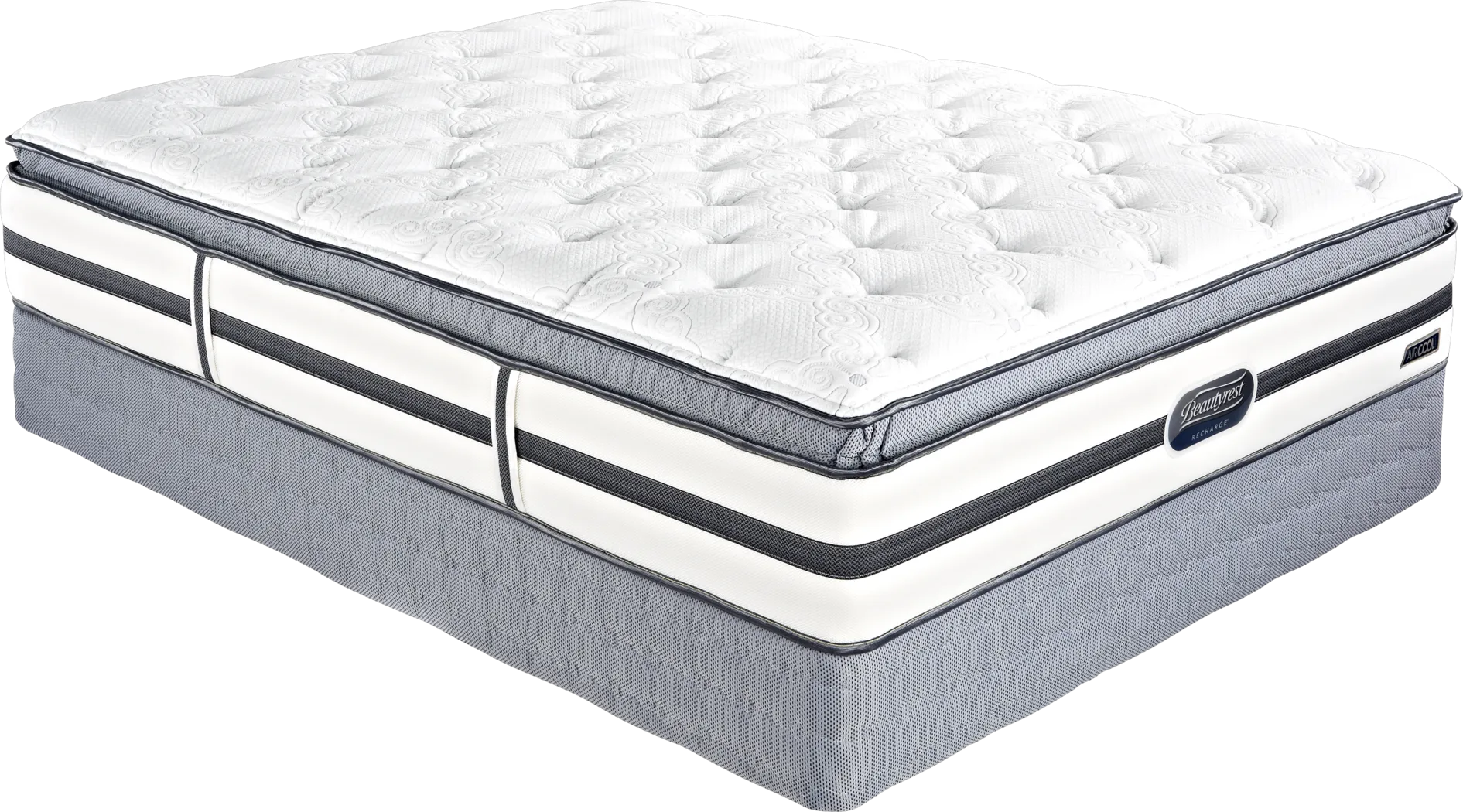 Beautyrest Recharge Largent Lane Queen Mattress Set - Thumbnail - Image 1
