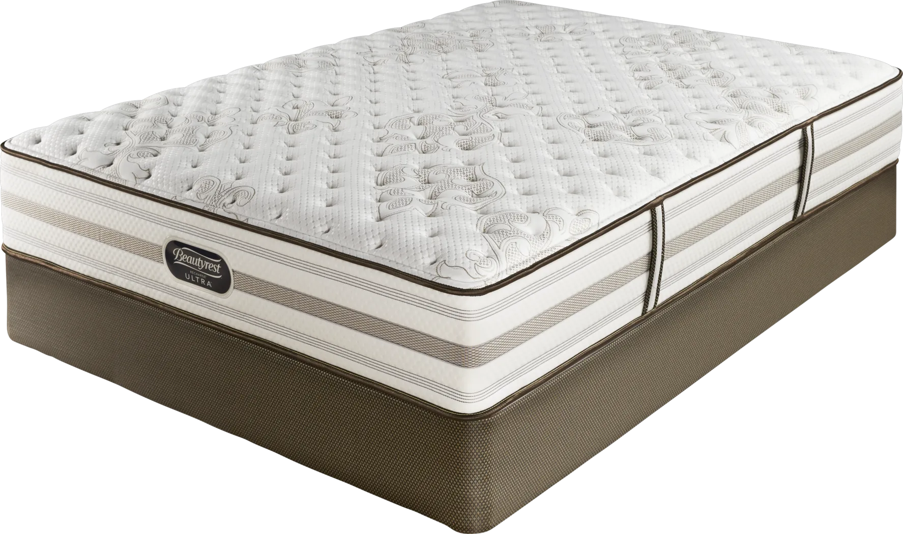 Beautyrest Recharge Ultra Forest Park Low Profile Queen Mattress Set - Thumbnail - Image 1