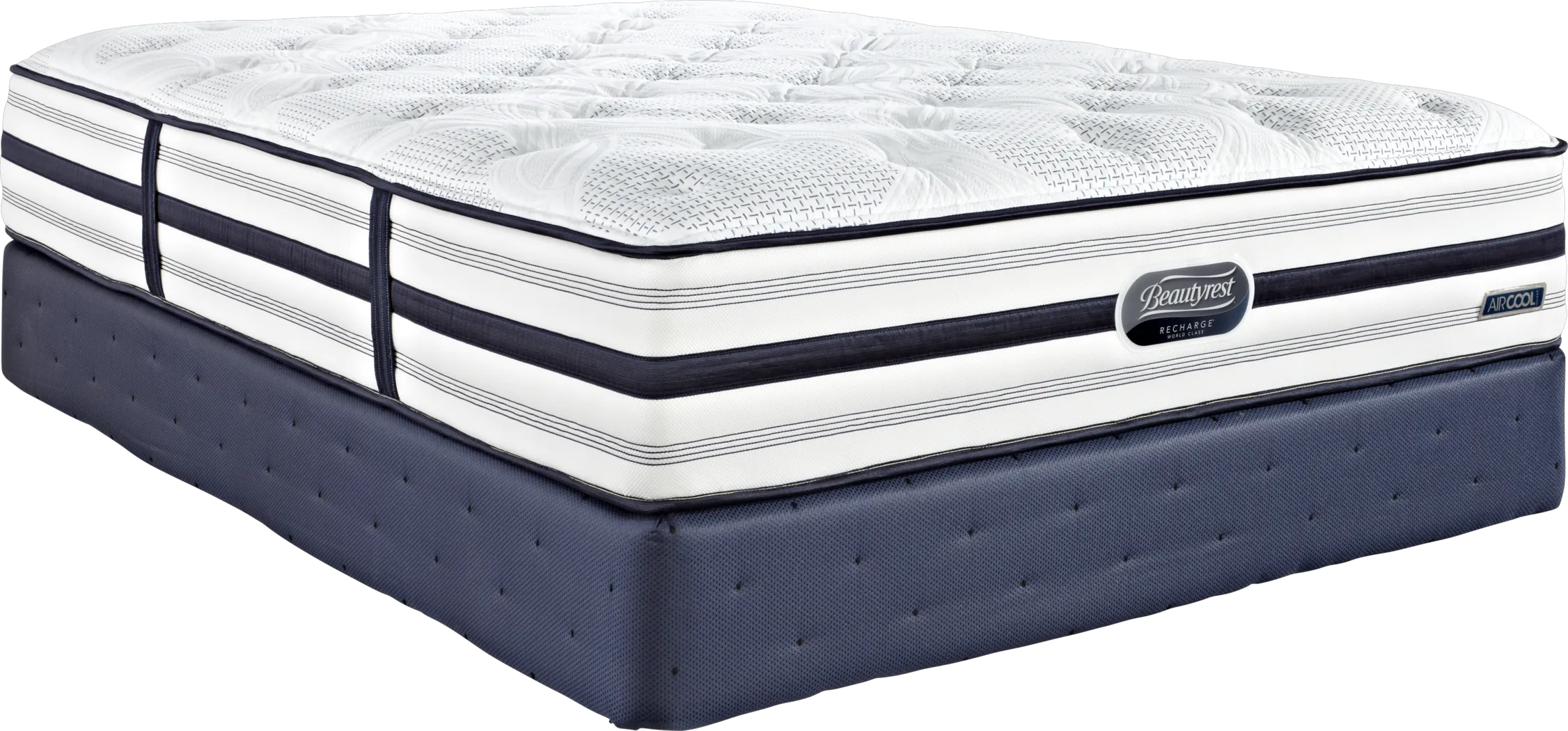 Beautyrest Recharge World Class Mojave Park Queen Mattress Set - Thumbnail - Image 1