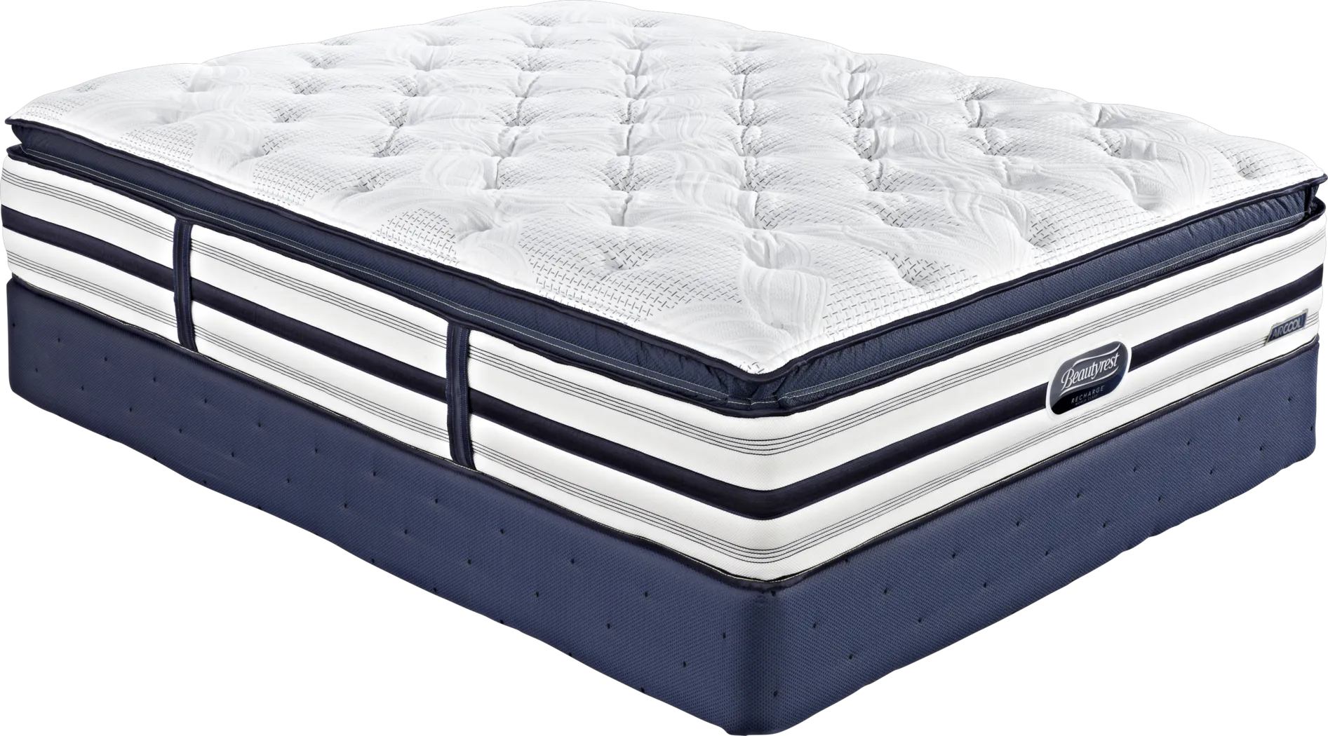 Beautyrest Recharge World Class Mount Laurel Low Pro Kg MattressSet - Thumbnail - Image 1