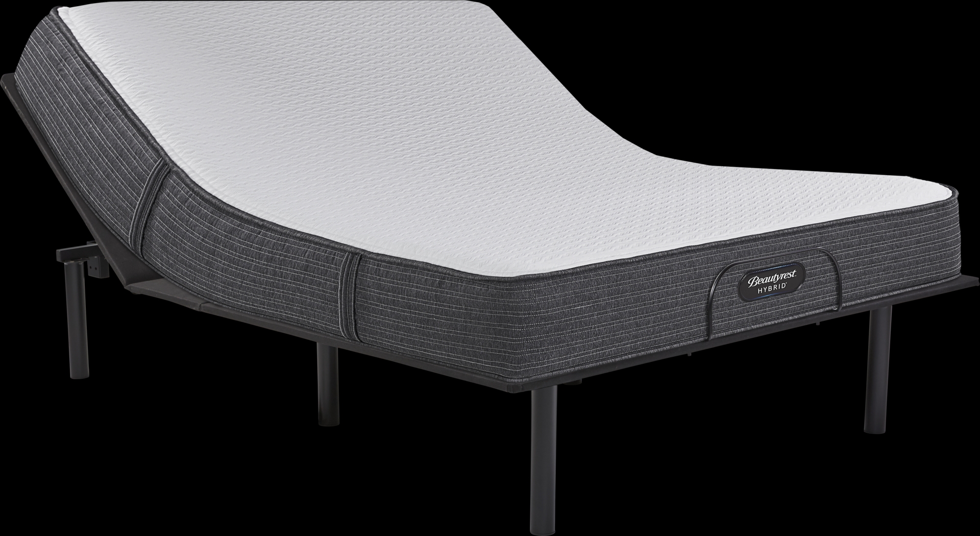 Beautyrest Select Broad Peak Medium Hybrid King Mattress Set with Head Up Only Base - Thumbnail - Image 1