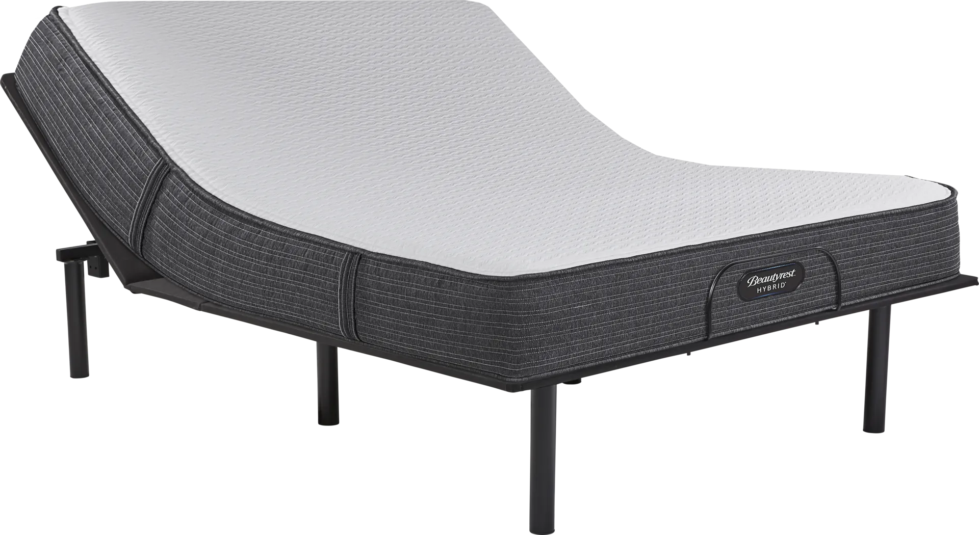 Beautyrest Select Broad Peak Medium Hybrid Queen Mattress Set with Head Up Only Base - Thumbnail - Image 1