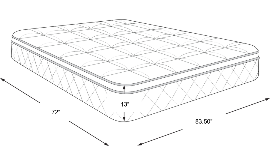 Dimension Image. Please refer to the Dimension Tab on this page for dimension details.