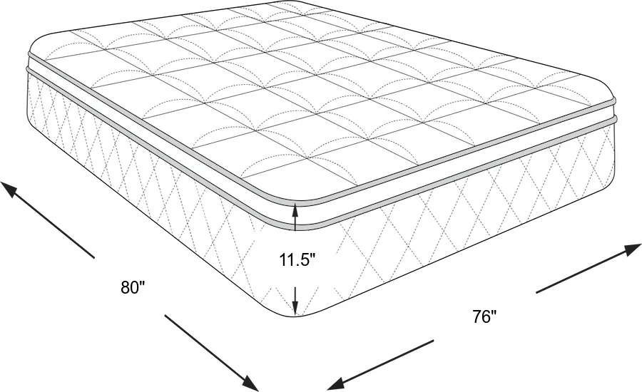 Dimension Image. Please refer to the Dimension Tab on this page for dimension details.