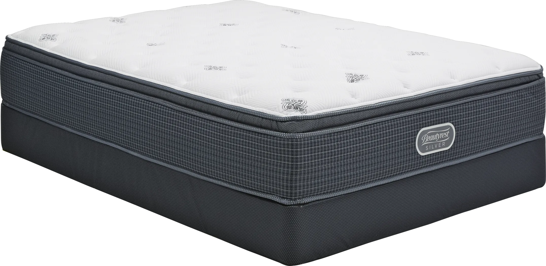 Beautyrest Silver Highlands Low Profile Queen Mattress Set - Thumbnail - Image 1
