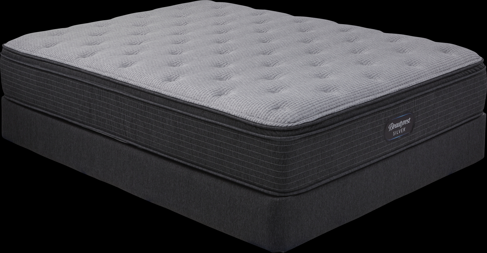 Beautyrest Silver Madison Grove Low Profile Queen Mattress Set - Thumbnail - Image 1