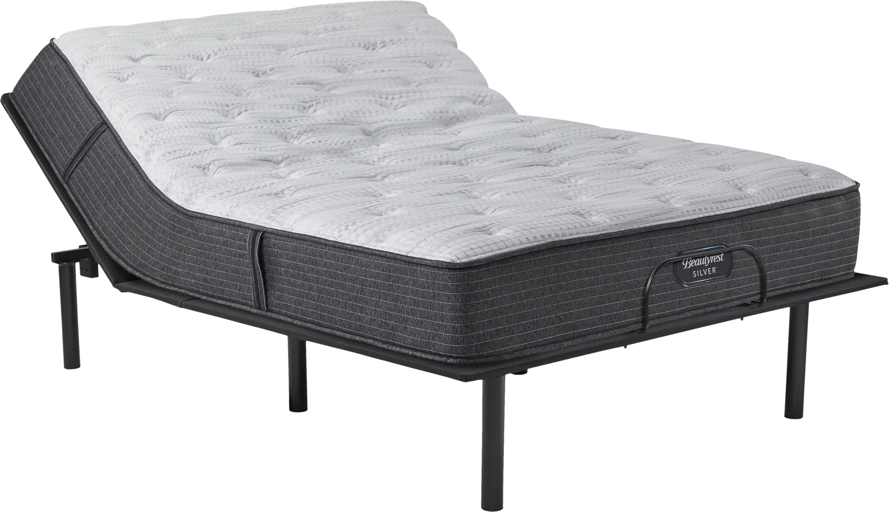 Beautyrest Silver Noblewood King Mattress with RTG Sleep 2000 Adjustable Base - Thumbnail - Image 1