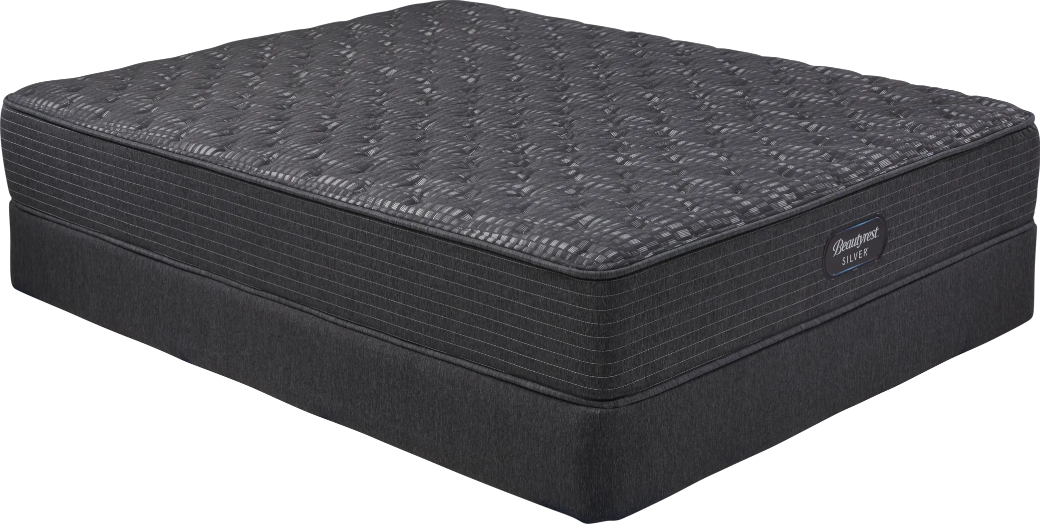 Beautyrest Silver Stonewood Queen Mattress Set - Thumbnail - Image 1