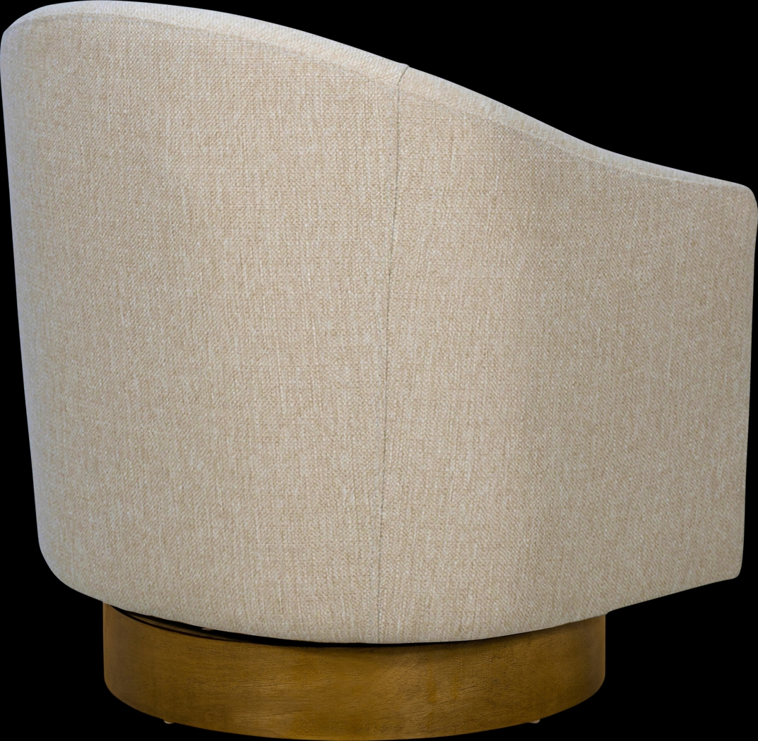 Beback Brown Swivel Accent Chair - Thumbnail - Image 5