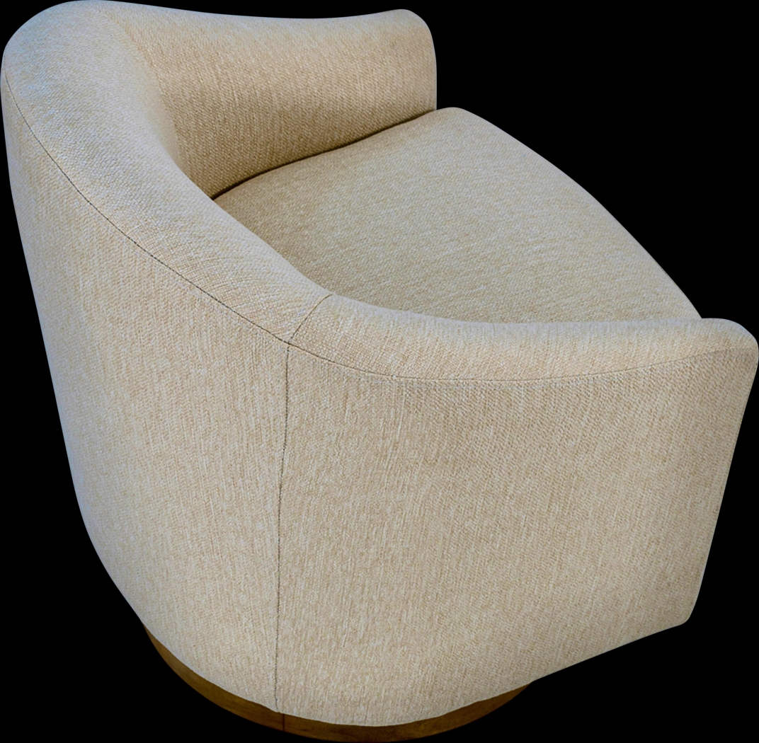Beback Brown Swivel Accent Chair - Thumbnail - Image 6