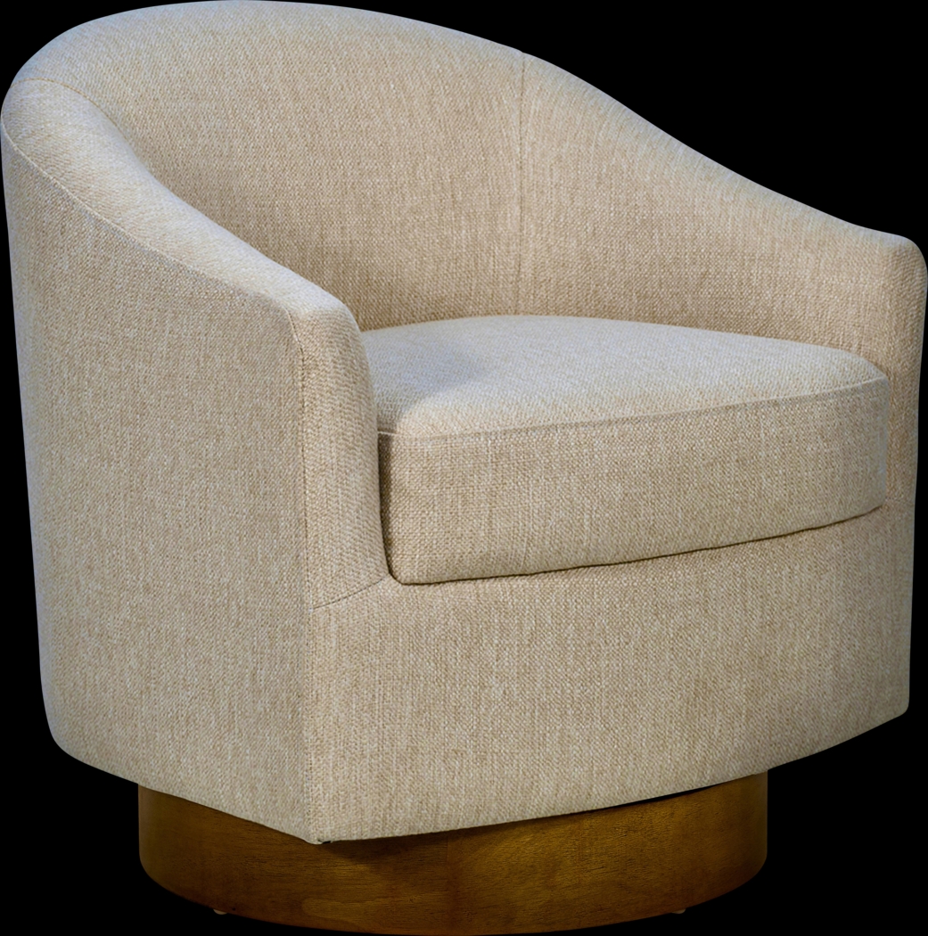 Beback Brown Swivel Accent Chair - Thumbnail - Image 1