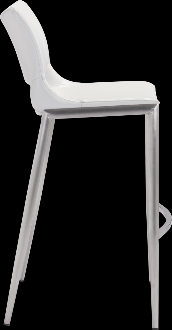 Becher White Barstool, Set of 2 - Thumbnail - Image 2