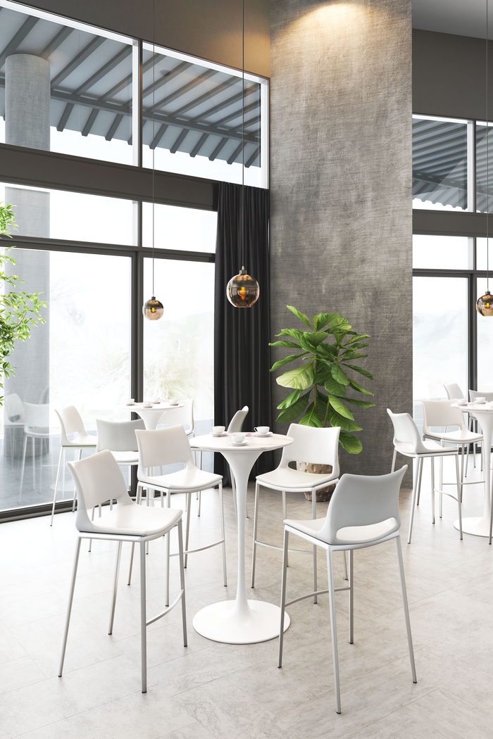 Becher White Barstool, Set of 2 - Thumbnail - Image 7