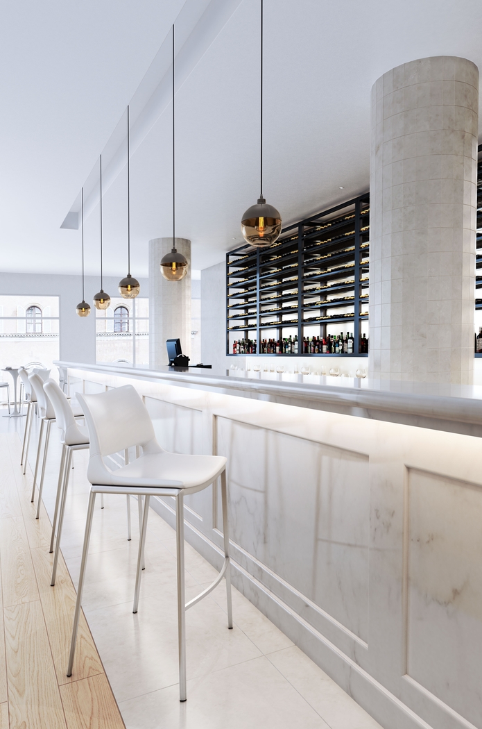 Becher White Barstool, Set of 2 - Thumbnail - Image 8