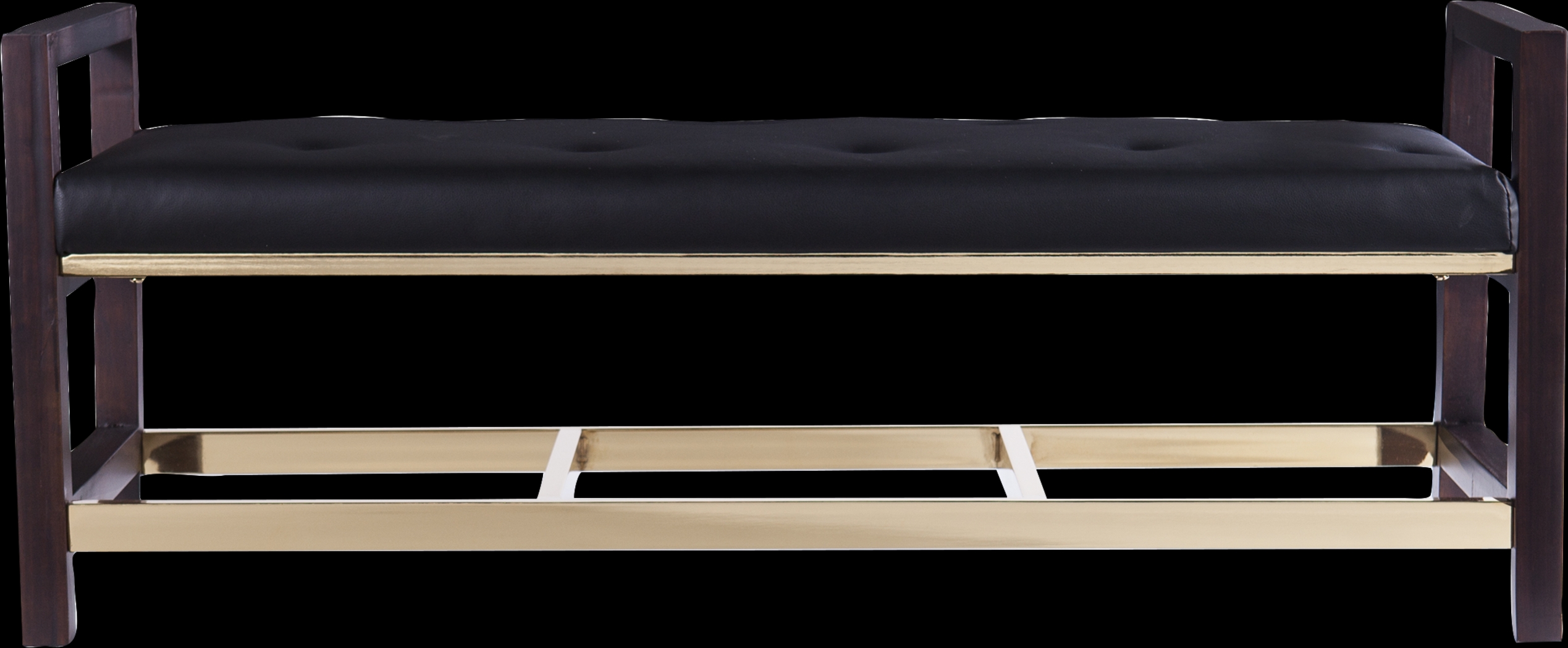 Becka Brown Accent Bench - Thumbnail - Image 3