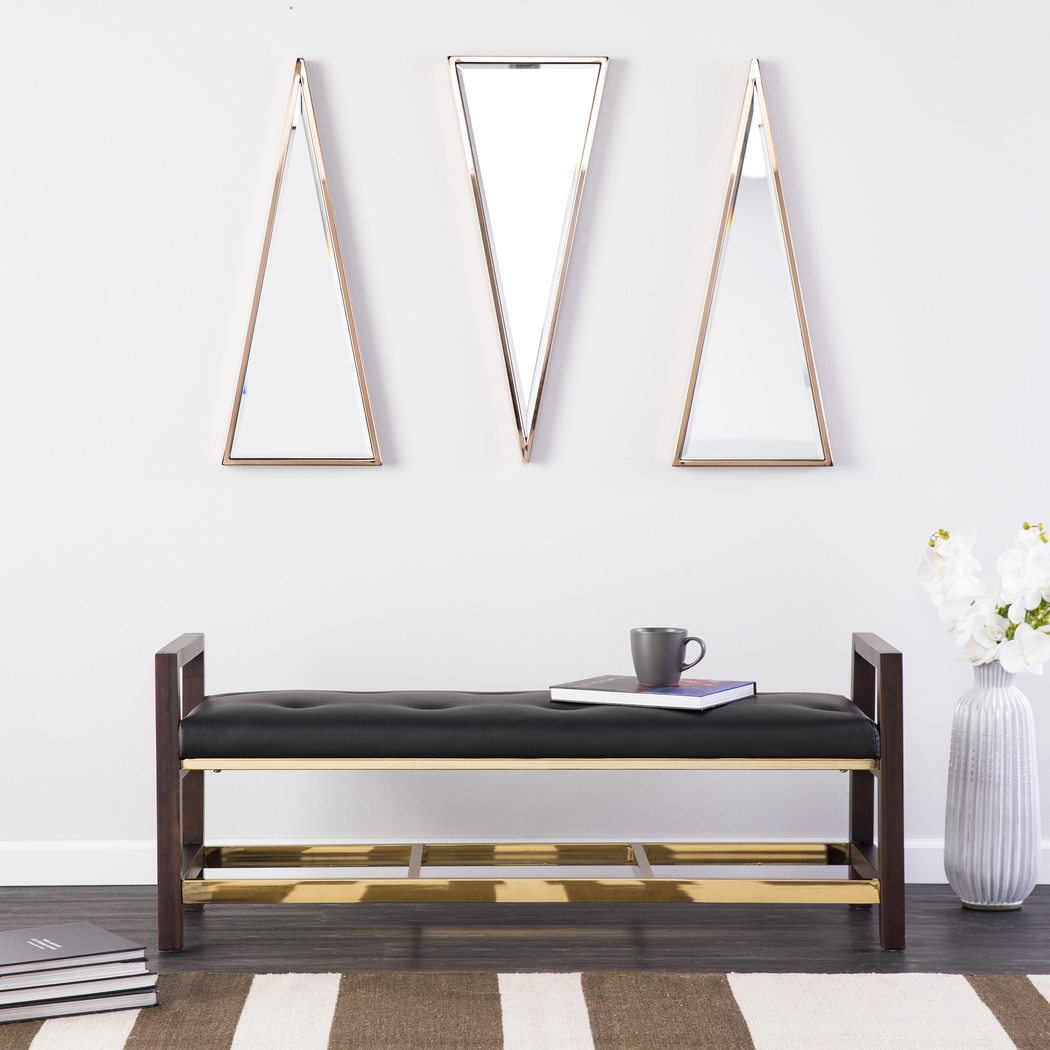 Becka Brown Accent Bench - Thumbnail - Image 4