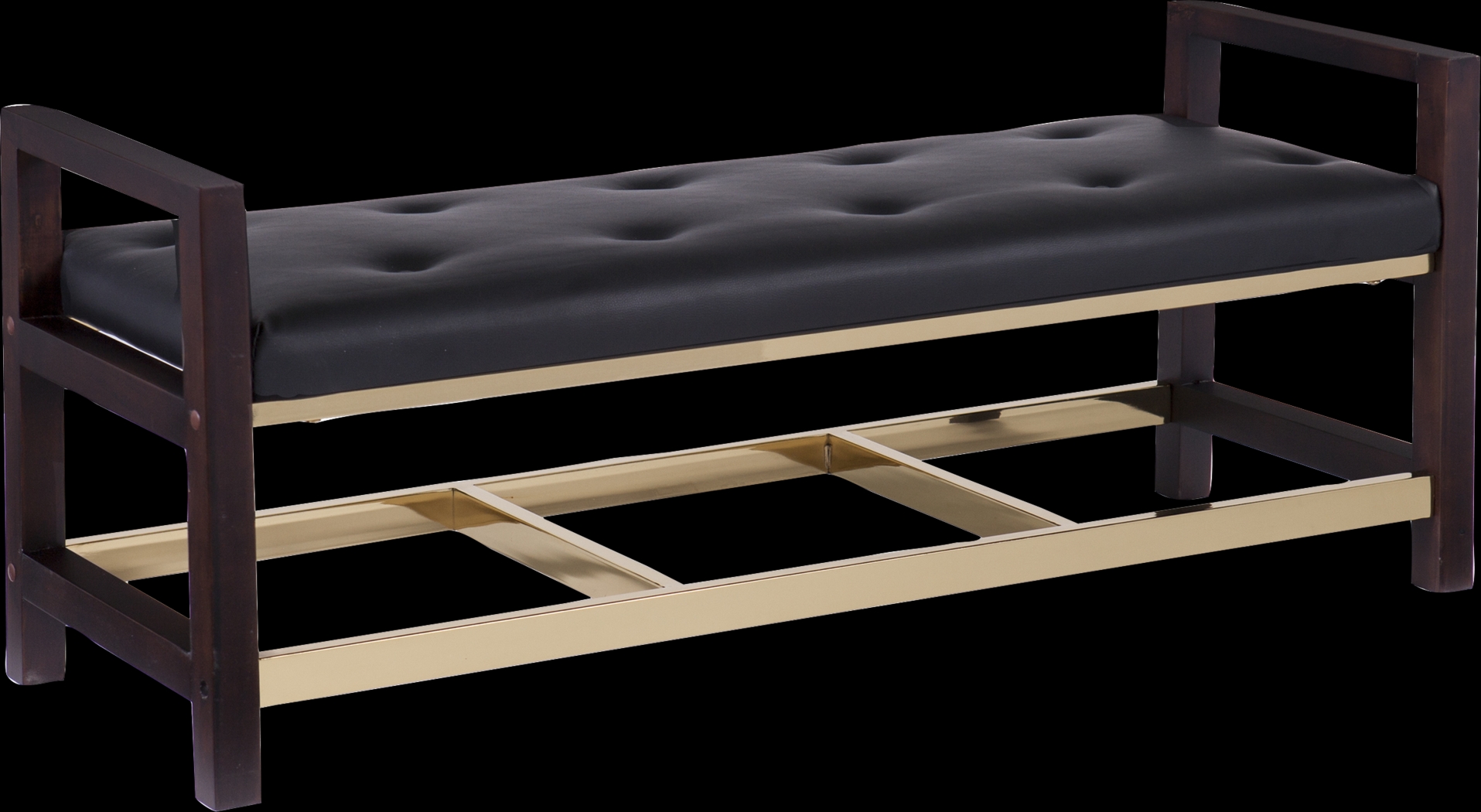 Becka Brown Accent Bench - Thumbnail - Image 1