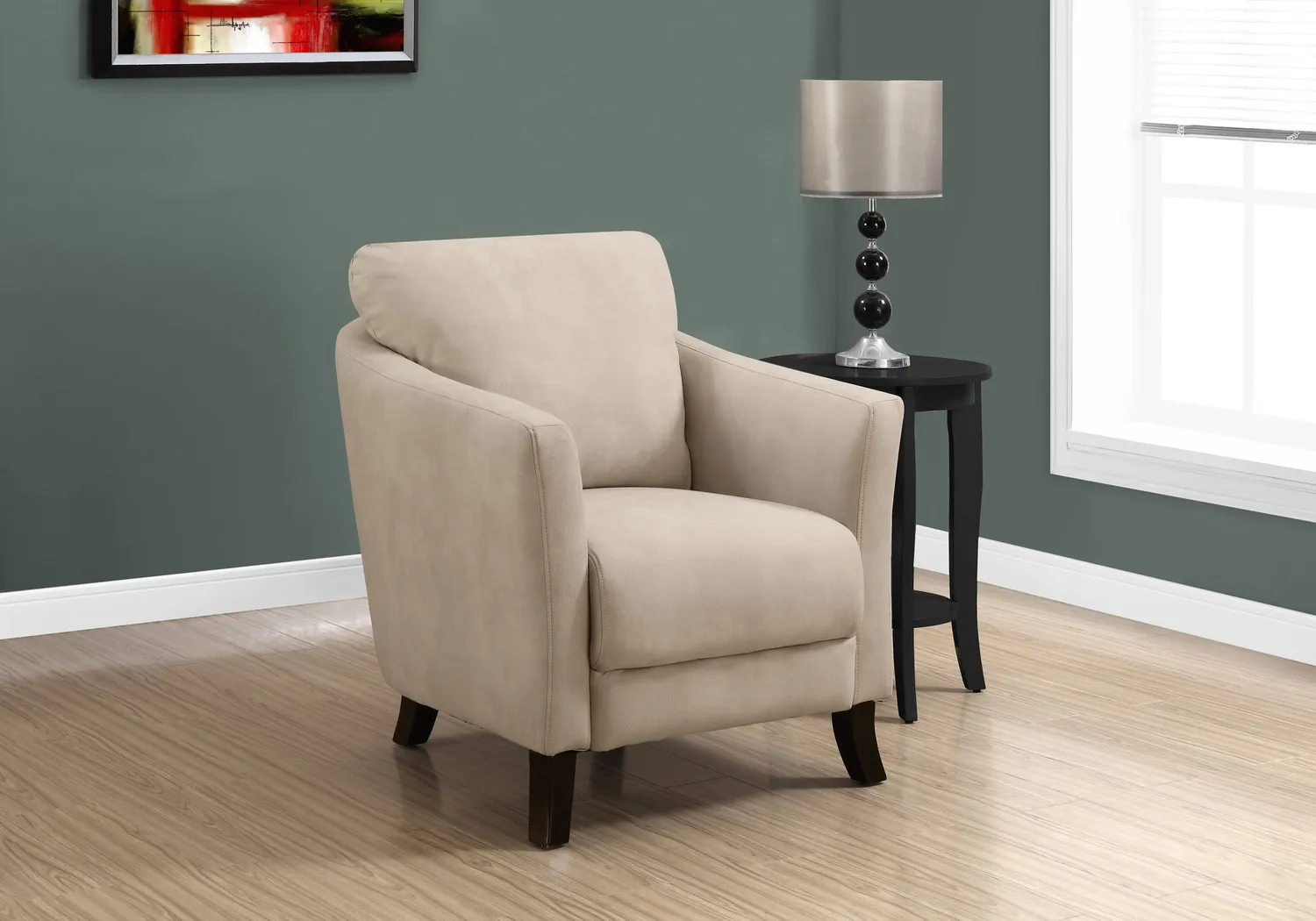Beckenham Taupe Accent Chair - Thumbnail - Image 2